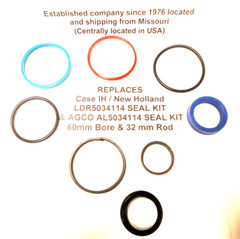 LDR5034114 Case-IH & New Holland replacement seal kit (60mm bore with 32mm Rod)