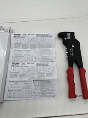 Rivet Tool: Blind, Fits 3/32 in_1/8 in_5/32 in Rivet Dia, 12 in Overall Lg