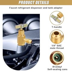 R1234YF Refrigerant Can Tap Tool Kit
