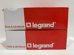 New 50PC Legrand TP8-W 1-Gang Nylon Wall Plate, Duplex Receptacle