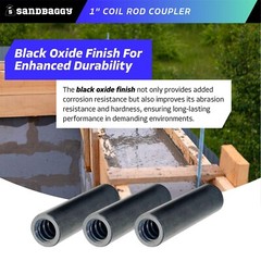 Sandbaggy 1″ Coil Rod Coupler – Round Threaded Coupling Nuts