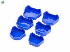 Dental Model Lab Base Former Molds for Stone Tray Loading Assorted Set of 6