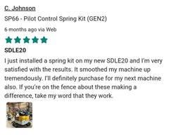 SDLE18 & SDLE20 Joystick Upgrade–Spring Mod w/Piston Protection