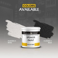 GRANOTONE Speaker Paint Black 1 Gallon Texture Coating for Speaker Cabinets,