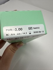 Hubble Total 60 pcs Contac Lenses In Solution. -2.25 1Month Supply Exp 05-2030