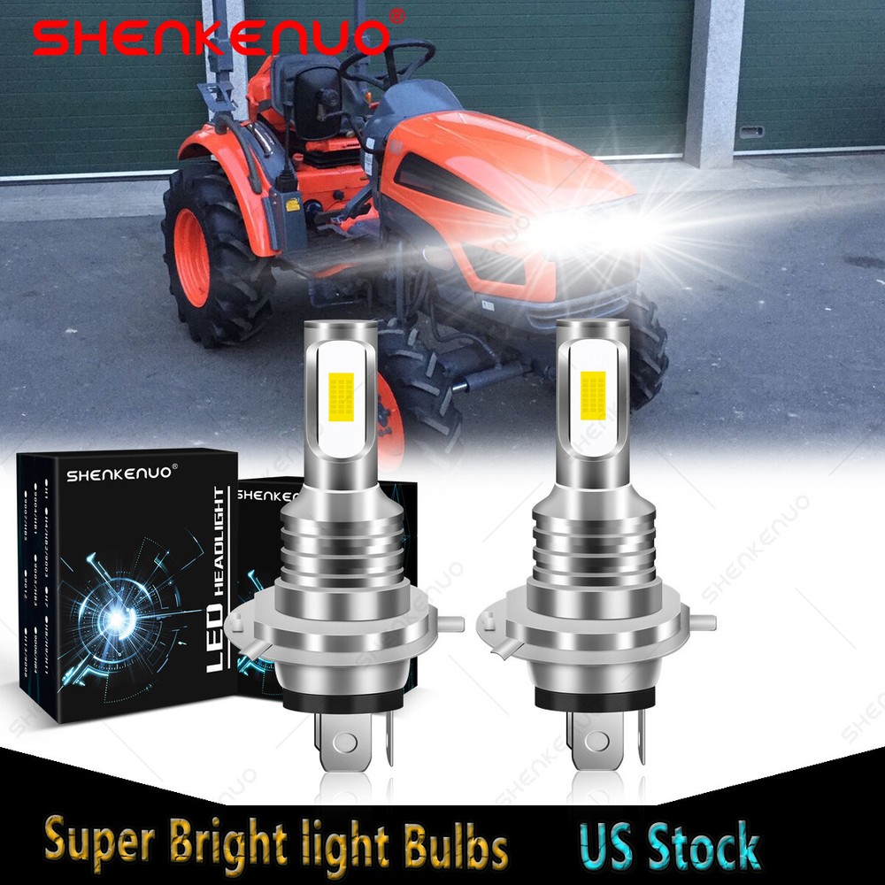 6000K LED Headlight bulbs for KIOTI CK20 CK25 CK27 CK30 DK35 DK40 DK45 DK50 DK65