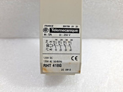 Telemecanique RHT 418G Time Delay Relay 125V DC 125V AC 50/60Hz Ith: 5A Ui: 250V