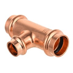 10 PCS EFIELD 3/4″ X 3/4″ X 1/2″ Copper Press Fit Tee Copper Fittings, Lead Free