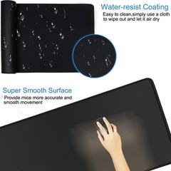 Mouse Pad Gaming, Extra Large Mousepad with 31.5L x 11.8W inches, Black