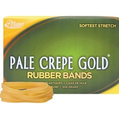 Alliance Pale Crepe Gold Rubber Bands, Size #64 (3-1/2″ x 1/4″), Approx. 445 …