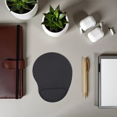 Black Mouse Pad Relieve Stress Comfy EVA 1L x 1W inches,