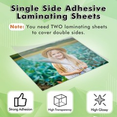 Koala Self Adhesive Laminating Sheets – 9 x 12 Inch Clear 9″x12″,