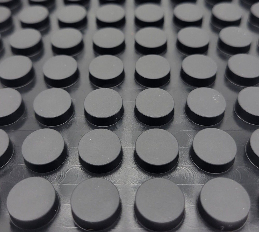 3/16″ Thick Round Stick on Rubber Feet for Electronics 1/2″ Wide Adhesive Back