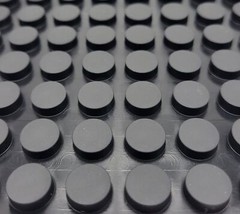 3/16″ Thick Round Stick on Rubber Feet for Electronics 1/2″ Wide Adhesive Back