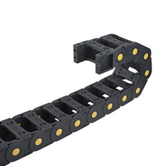 R55 25mm x 57mm Plastic Open Type Cable Wire Carrier Drag Chain 1M L