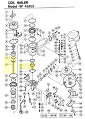 CoFast® Rebuild Kit O-Rings Gaskets Piston drive Bumper Trigger Hitachi NV45AB2