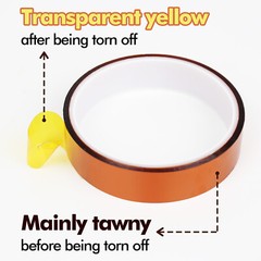 20 Rolls A-SUB Heat Resistant Tape 20 mm x 16 m Sublimation Tape Kapton Poilymid