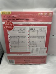 Day-Timer Pink Ribbon PrintYourOwn #14260 Daily Weekly Monthly Pages 5.5″x8.5″