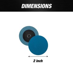 2″ Quick Change Discs – GRIT 50G – 25pcs per Box