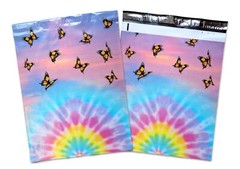 14×17,19×24 Monarch Tye Dye ButterFly Cloudy Sky Poly Mailers, Shipping Mailing