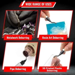 Versatile Deburring Tool for 3D Printing, Metal & PVC – 21 Blade Kit Included
