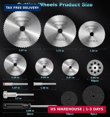 Cutting Wheel Set, 44Pcs Pro Cutting Wheels Kit for Dremel Cut Off Wheels, Resin