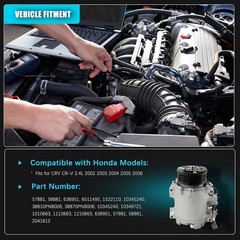 57881 AC Compressor with Clutch For Honda CR-V 2.4L 2002 2003 2004 2005 2006 A/C