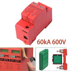 Surge Protector Protective Device DC 600V 2Pole 60kA Lighting Arrester Device