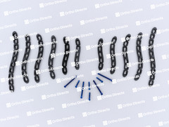 Claviclë S Safety Locking Anatomical Plates 5-9 Hole & LCP Screws 41 Pcs Set Ti