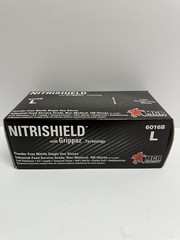 MCR Saftey 6 Mil Nitrile Disposable Gloves 6016BL 100PK W/ Full Texture Grip
