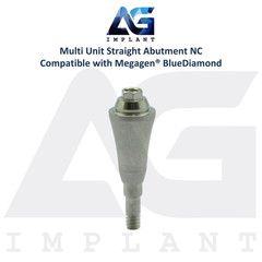 5 Straight Multi Unit Prosthetic NC X-FIT Megagen® BlueDiamond Compatible 4.8mm