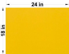 50 Yellow Signs Blank 18” X 24” x4 mm Corrugated Plastic 50 Pcs Ship Same Day