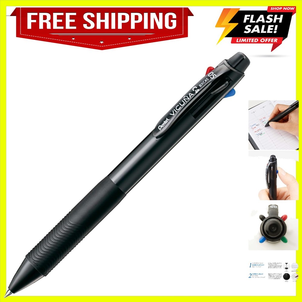 Ballpoint Pen Vicuna, Extra Fine, Black, Red, Blue, Green, Black