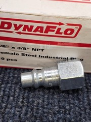 (QTY 10) DynaFlo 430026 Fastenal 3/8″ x 3/8″ NPT Female Steel Industrial Plug