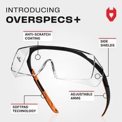 Over-Eyeglass Safety Goggles – Abrasion Resistant & Lightweight Design
