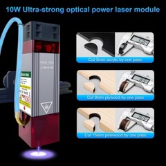 30W 20W 10W Optical Power Laser Module Kit for Laser Cutting Engraver DIY Tool