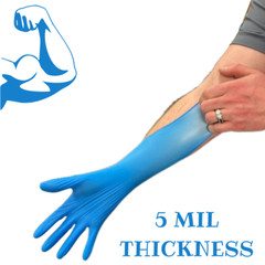 Blue Nitrile Exam Gloves (#4522PF)-Powder Free-SureTouch | SAS Safety – 1000/cs