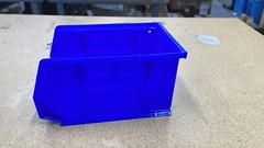 Bundle of 10 Uline S-20581 Plastic Industrial Grade Stackable Bins 9 x 6 x 5″