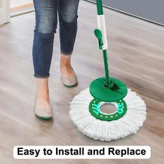 Reusable Mop Head Replacement for Libman Tornado Spin Mop Thick Microfiber Spin