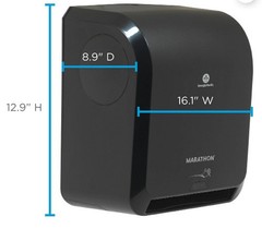 Marathon Automated Hardwound Paper Towel Dispenser, Black