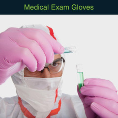 Small Vinyl Powder Free-Medical Examination Disposable Gloves in Pink (100-Count