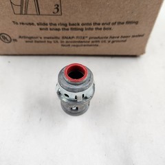 (36) ARLINGTON FLEX 38AST-50 SNAP2 IT 3/8” CONDUIT CONNECTOR for Flex, AC & MCI