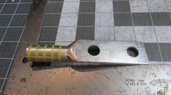x1 Panduit LCC250-12-X Compression Lug Tin Plated Copper 2 Hole 1/2″ Yellow