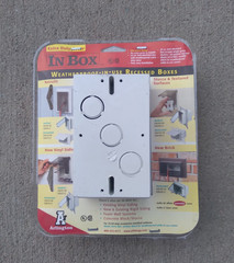 Arlington Recessed Electric Box Weather Proof in Use Cover NEW DBVM1W