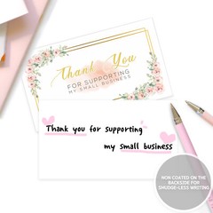 Thank You Cards Small Business (3.5 x 2 Inches – 100 pcs, 300GSM) by Modern 5th