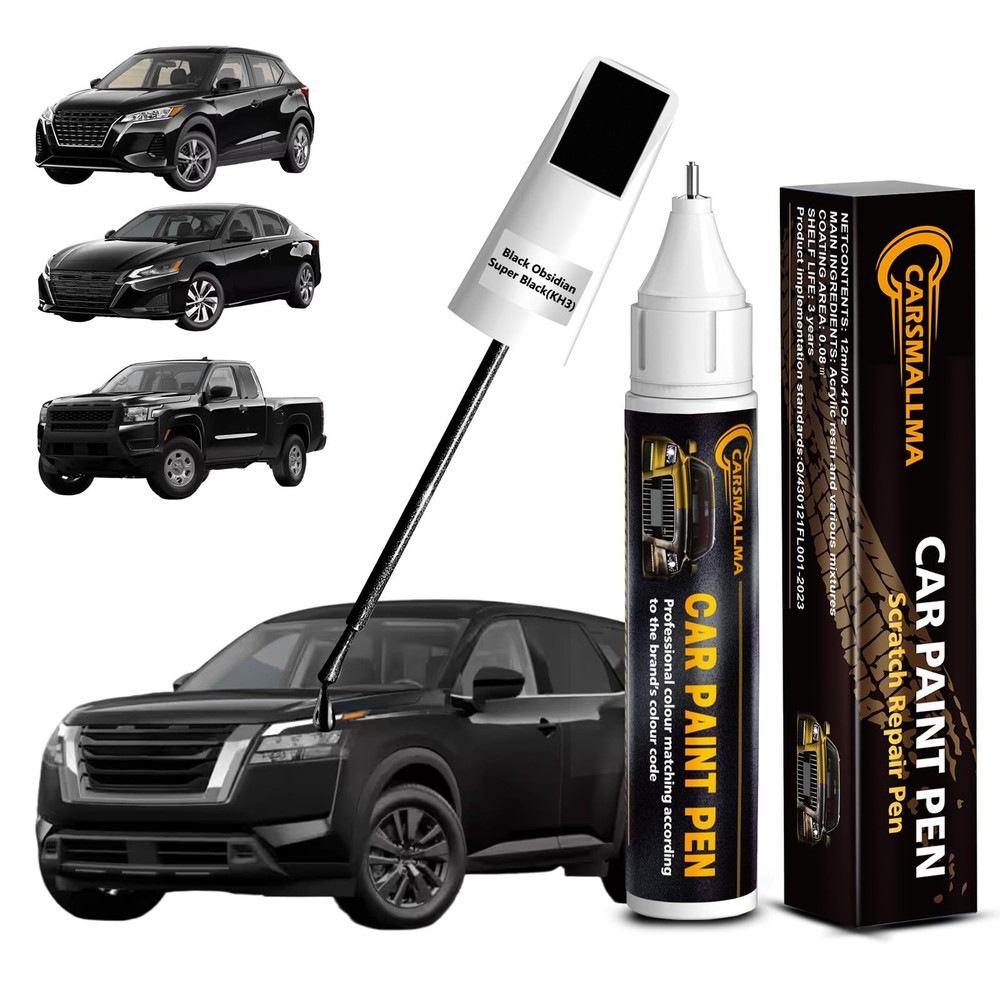 Nissan Black Obsidian Touch Up Paint Kit for Car Scratch Repair & Chips