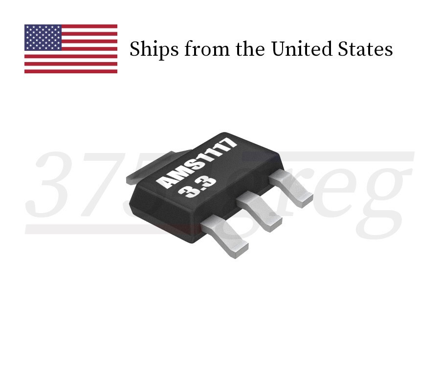 10pcs – AMS1117-3.3 3.3 Volt 1 Amp Voltage Regulator – SMD SOT-223