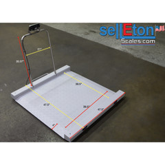 SellEton SL-Wheelchair-1k Aluminum Wheel Chair Drum Scale 1000 lb x .2 lb
