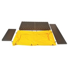 Ultratech 1345 Spill Pallet, 66 Gal Spill Capacity, 2 Drums, 1, 200 Lb Load
