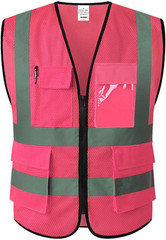 Reflective Safety Vest for Men & Women High Visibility Class 2 Vest with Pockets